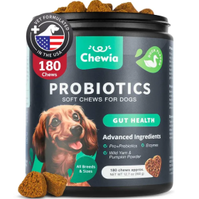 Probiotics For Dogs Gut Health Digestion Immunity Yeast Balance Itchy Skin Allergies Support Dog Probiotic Chews With Digestive Enzymes For Gut Flora