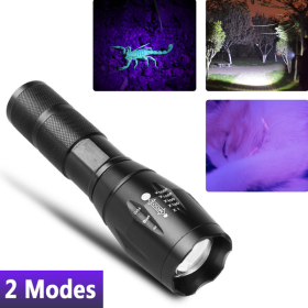 2-in-1 LED Flashlight, Ultraviolet And White Light, Adjustable Focus LED Inspection Light-TK,TMEU For Self-pickup
