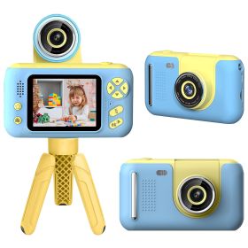 1Pc Kids Digital Camera With Flip Lens Children Video Camcorder Christmas Toy Birthday Gifts With Tripod 2.4in Screen 32G MMC Card For 3-10 Year Old B