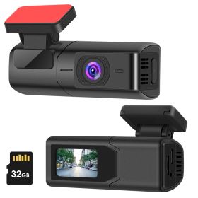 1Pc 2K HD Front Dash Cam For Car With IPS Screen Night Vision Loop Recording Included 32G Storage Card 140 Degree Wide Angle WiFi App Control Front Da