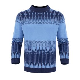 Men's Knitted Sweater Fashion Long-sleeved Pullover Tops Fall And Winter Clothing (Option: 2 Style-XL)