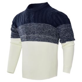 Men's Knitted Sweater Fashion Long-sleeved Pullover Tops Fall And Winter Clothing (Option: 3 Style-L)