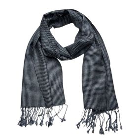 2pcs Grey Textured Minimalist Tone-on-tone Jacquard Scarf ,Luxe Look For Evening Wear,Scarf,vacation,daily Life,evening Party,Office Appropriate Subtl (Option: 2pcs)