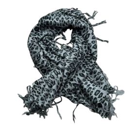 2pcs Minimalist Head Scarf,Grey Leopard Square Scarf ,Luxe Look For Evening Wear,Scarf,vacation,daily Life,evening Party,Office Appropriate Subtlety F (Option: 1pcs)