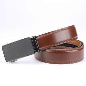 Men's Slider Ratchet Belt, Perfect As A Gift, Pairs Well With Dress Pants, Shirt And Oxford Shoes, Can Be Tailored (Option: 110cm)