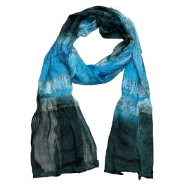 2pcs Shimmer Skinny Scarf,Trendy Narrow Cut,Iridescent Turquoise Hue,Office Appropriate Subtlety For Women Men (Option: 2pcs)