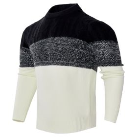 Men's Knitted Sweater Fashion Long-sleeved Pullover Tops Fall And Winter Clothing (Option: 4 Style-S)