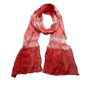 2pcs Skinny Long Scarf,Red Metallic Polyester Scarf ,Versatile Everyday Scarf ,Pairs With All Casual Outfits,Office Appropriate Subtlety For Women Men (Option: 1pcs)