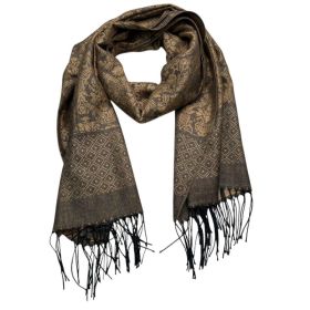 2pcs Tweed Look Sophisticated C Amel Business Casual Scarf ,Luxe Look For Evening Wear,Scarf,vacation,daily Life,evening Party,Office Appropriate Subt (Option: 2pcs)