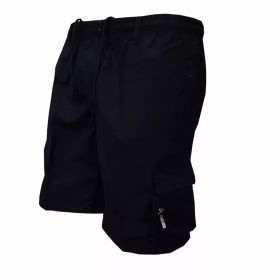 Men's Casual Work Pants Loose Summer (Option: Black-S)