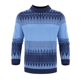 Men's Knitted Sweater Fashion Long-sleeved Pullover Tops Fall And Winter Clothing (Option: 2 Style-3XL)